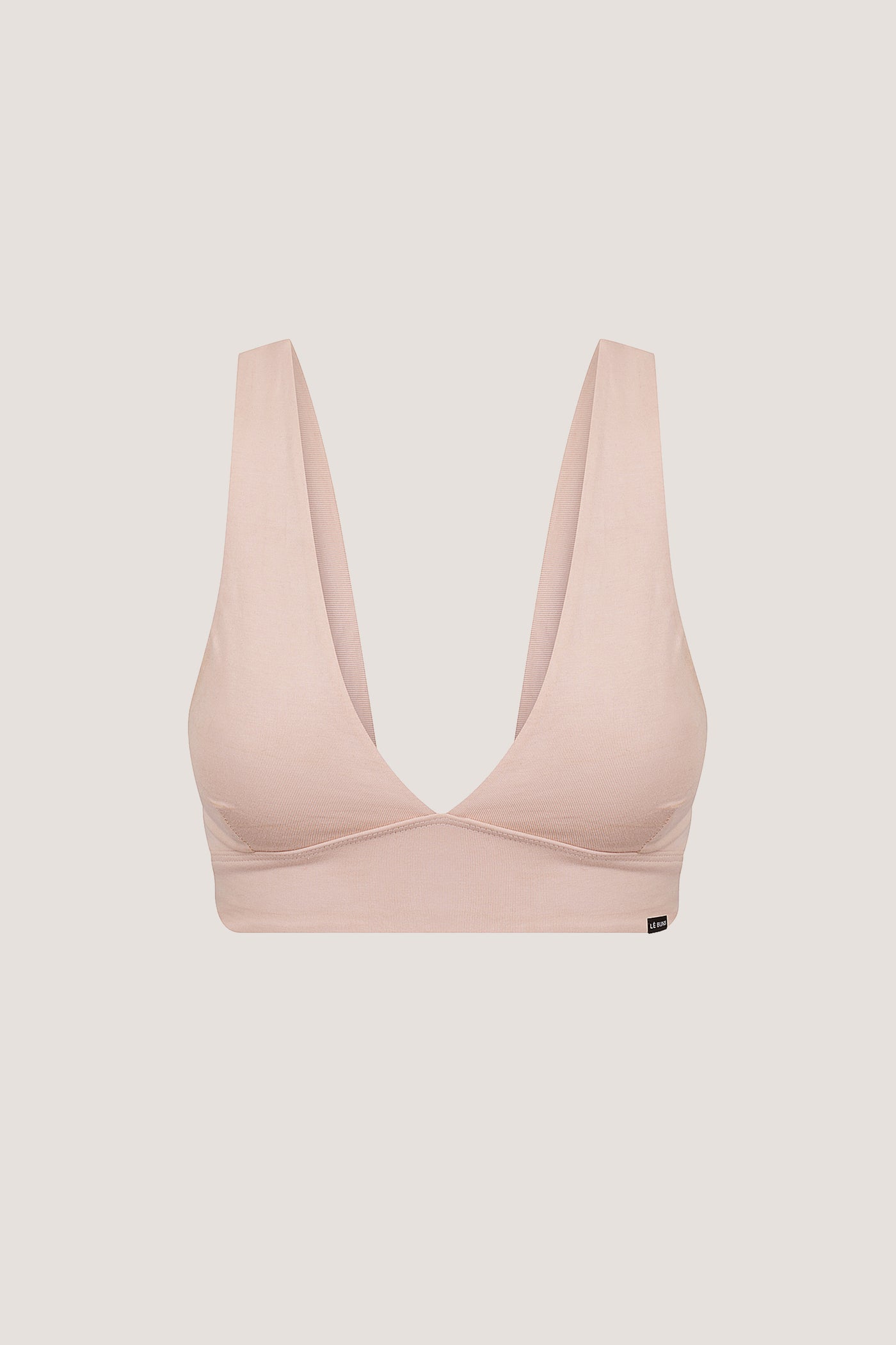 Le Buns Organic Cotton Triangle Bralette Nude Size 6 20 LE BUNS